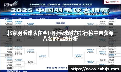 北京羽毛球队在全国羽毛球耐力排行榜中荣获第八名的佳绩分析